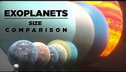 EXOPLANETS size Comparison | 3D Animation