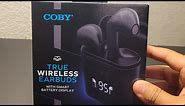 Review on Coby true wireless earbuds(great sound quality)