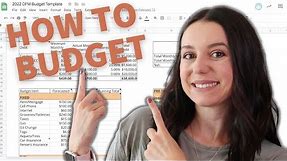 Easy Budget Tutorial 2022 | Budgeting Spreadsheet Walkthrough