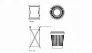 Laundry Hamper - Free CAD Drawings