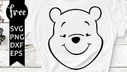 Winnie the pooh svg free, disney svg, bear svg, instant download, silhouette cameo, shirt design, winnie svg, animal svg, cartoon svg 0462