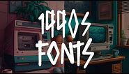 Rediscover the 90s: 15 Nostalgic Fonts for Modern Designers!