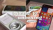 Unboxing iPhone 12 128 GB (Mint Green) 2023 Gift Box Accessories, Magsafe, Airpods 📦✨