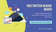 Free Twitter Header Maker - Create Beautiful Headers | Visme