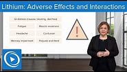 Lithium: Adverse Effects and Interactions – Pharmacology | Lecturio Nursing