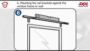 How to hang a curtain rail