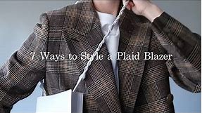 7 Ways to Style a Plaid Blazer