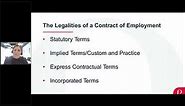 Contracts of Employment - the essentials