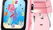 MAVREC TOYS Smart Watch for Kids, Kids Watch Toy Gifts for Girls Age 3-12, Touchscreen Kids Smart Watches Girls with 2 Cameras 18 Games Alarm 12/24 Hr Video Music Player Pedometer Flashlight (Pink)