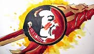 College Logo Series: Florida State University Seminoles Time Lapse Drawing
