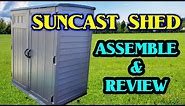 Suncast 6' x 4' Storage Shed, Extra Large, how to assemble, and review.