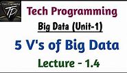 5 V's of Big Data || Big Data Analytics || Lecture - 4 || by Tech Programming