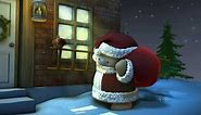 Forever Friends Santa Bear Chimney Christmas snow presents gifts