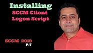 Install SCCM Client via Logon Script
