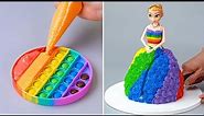Most Satisfying Rainbow Cake Compilation | Easy And Creative Rainbow Cake Decorating Ideas