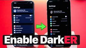 How to Enable SUPER DARK Mode on iPhone