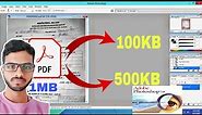 how to reduce pdf file size 100kb & 500kb in Photoshop || photoshop me pdf size kam kaise kare ?
