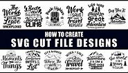 Typography T Shirt Design in Illustrator - Create SVG Cut File Designs