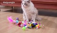 Maiguangta 12PCS 3.9” Cat Mouse Toys,Faux Fur Cat Mice Toys with Plastic Body, Interactive Catnip Toys for Indoor Cats,Perfect for Kittens, Cats, and Puppies!