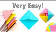 Easy DIY Paper Bookmark - Sticky Note Origami Easy