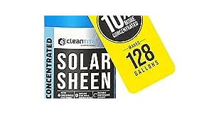 Solar Panel Cleaner Solar Sheen (Makes 128 Gallons) - Super Concentrated Glass & Solar Panel Cleaning, Remove Oils, Fingerprints & Water Spots - (32 oz)