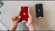 Unboxing | iPhone 13 mini in Midnight and in Product Red