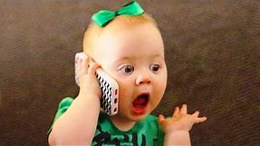 Cutest Baby Talking On The Phone - Funny Baby Videos