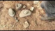 Indian stone tools, artifacts, how to identify ancient stone tools, metates, grinding stones.
