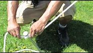 Learn to Tie Knots to Install Pole Tents - Pt. 1 Attach Ropes To Stakes