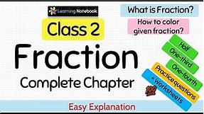 Class 2 Maths Fraction | Class 2 Fractions