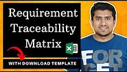 Requirement Traceability Matrix : How to Create RTM with Download Example(with MindMap)