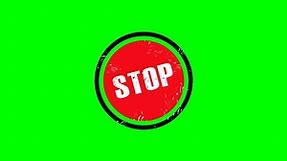 Stop, Sign, Sticker. Free Stock Video