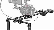 NEEWER Universal Shoulder Rig Kit, 16"/40cm Extended 15mm Rod Support System Camera Stabilizer for DSLR Camcorder for Filmmaking, Compatible with SmallRig Follow Focus/Lens Support/Matte Box, SR004