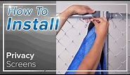 How To Install Privacy Fence Screen on Chain Link Fence