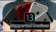 iOS 13 - Supported Devices