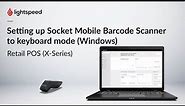 Setting up Socket Mobile Barcode Scanner to keyboard mode (Windows)