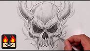 How To Draw a Demon Skull