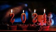 Happy new year background - 2024 background - Free stock video