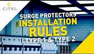 Type 1 and type 2 SPD : installation and rules