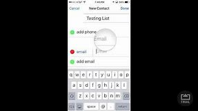 How To Create A Contact Distribution List on an iPhone IOS