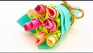 Origami Flower Bouquet Sticky Notes / Easy Post it Origami Flower Rose / Based on @adyxwk - tiktok