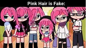When Teacher says "Pink hair is Fake" 🤪😐