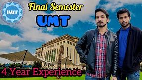UMT | life at umt lahore | 4 years umt lahore student life experience