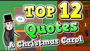 Top 12 MOST IMPORTANT A Christmas Carol Quotes #gcseenglish