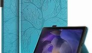 Case for Samsung Galaxy Tab A8 10.5'' 2022 Case SM-X200/X205 PU Leather Cover Lightweight Flip Stand Shell with Elastic Band & Card Holder for Galaxy Tab A8 10.5 inch Tablet,Turquoise