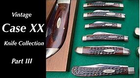 Vintage Case XX Knife Collection - Part 3 - 1940s - 1970 pocket knives congress, trapper, muskrat