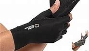 Copper Compression Arthritis Gloves - Orthopedic Brace - Copper Infused Fingerless Glove for Arthritis Pain. For Women & Men