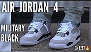 Military Black Air Jordan 4 On Feet & Review