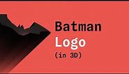 Making The Batman logo in 3D with Spline