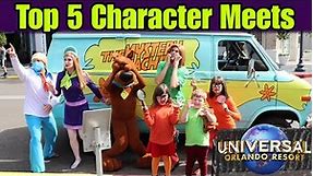 Top 5 Character Meet and Greets at Universal Studios Florida | Scooby Doo & the Gang Special Meet